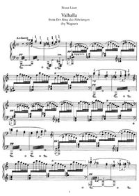 Valhalla, Anneau des Nibelungen de Wagner - Franz Liszt